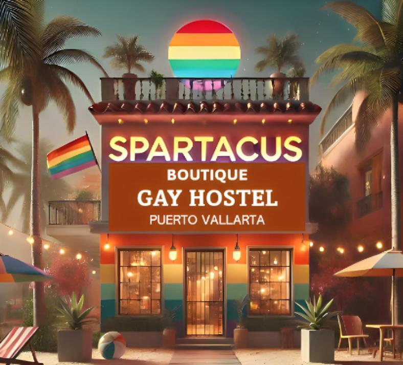 Spartacus Hostel Boutique For Men Puerto Vallarta Eksteriør bilde